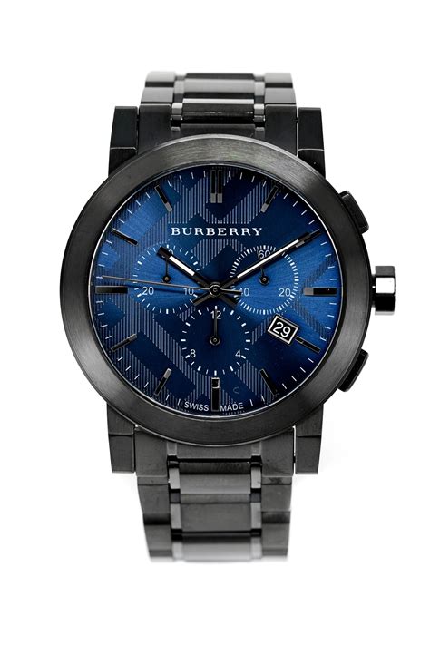 Burberry Men's Watch Chronograph The City 42mm Gun Metal 